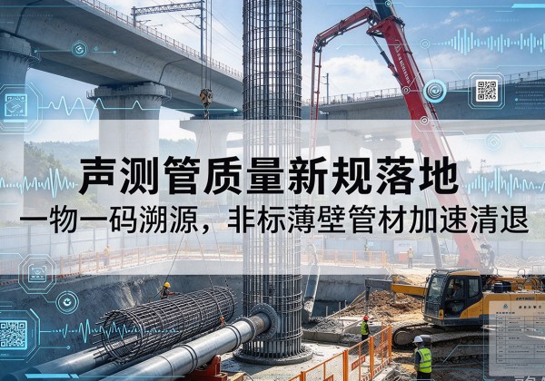 红花岗声测管质量新规落地，一物一码溯源，非标薄壁管材加速清退